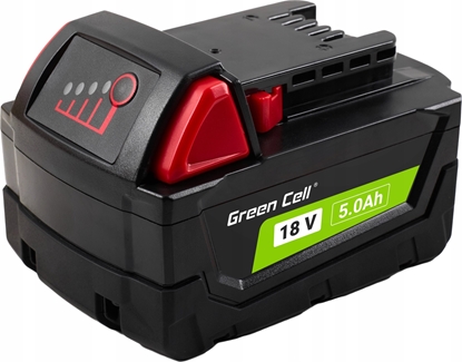 Изображение Green Cell Green Cell Bateria do Milwaukee M18 18V 5Ah zamiennik M18 B5 4932430483