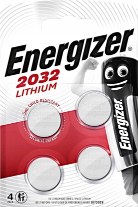Изображение BATERIA ENERGIZER SPECJALISTYCZNA CR2032  4 sztuki  3V  ECO