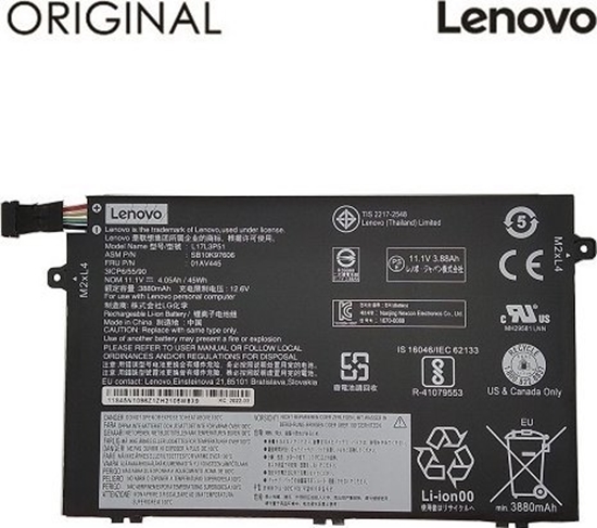 Picture of Original L17L3P51 Battery for Lenovo Laptop 3880mAh