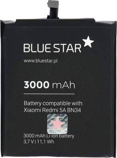 Изображение Bateria Partner Tele.com Bateria do Xiaomi Redmi 5A (BN34) 3000 mAh Li-Ion Blue Star