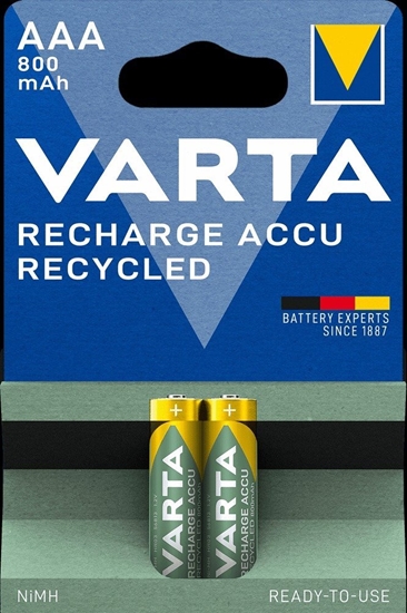 Picture of Varta Akku RECHARGE Recycled AAA HR03  800mAh           2St.