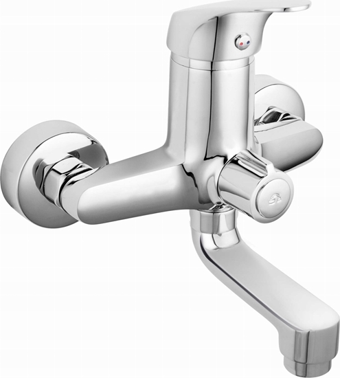 Picture of Bateria wannowa Ferro BAT. ONE WANNOWA Z OBROT.WYL. BEZ NATRYSKU CHROM FERRO // BF.BFO1A