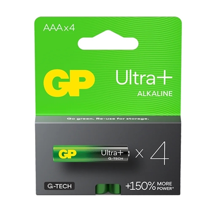 Picture of Baterie alkaliczne LR03/AAA GP ULTRA+ 4szt. G-TECH