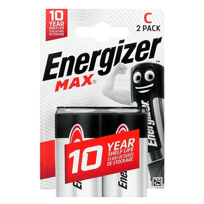 Изображение Baterie alkaliczne LR14/C blister 2szt. ENERGIZER MAX