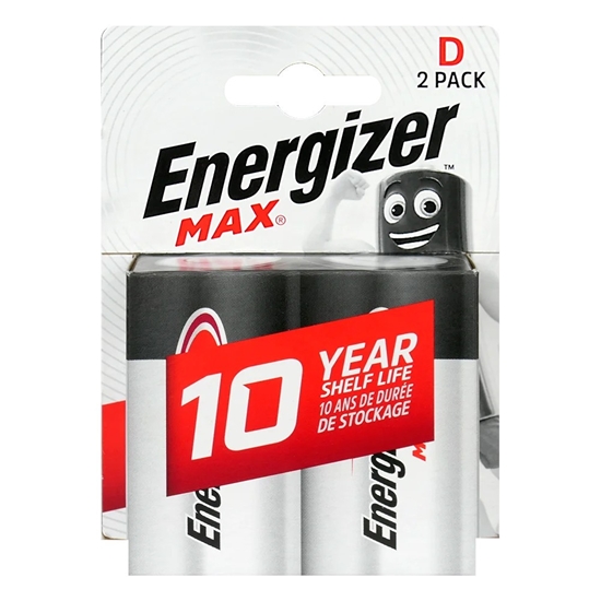Изображение Baterie alkaliczne LR20/D blister 2szt. ENERGIZER MAX 