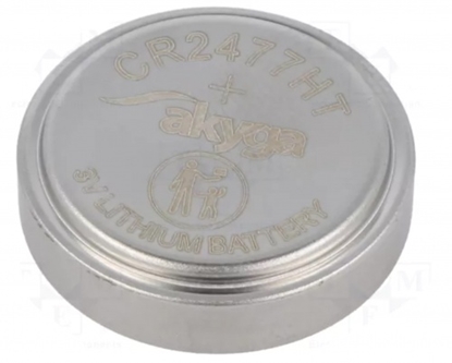 Изображение Baterija litija | 3V | CR2477 | 1000mAh | nav atkārtoti uzlādējams, bez iepakojuma