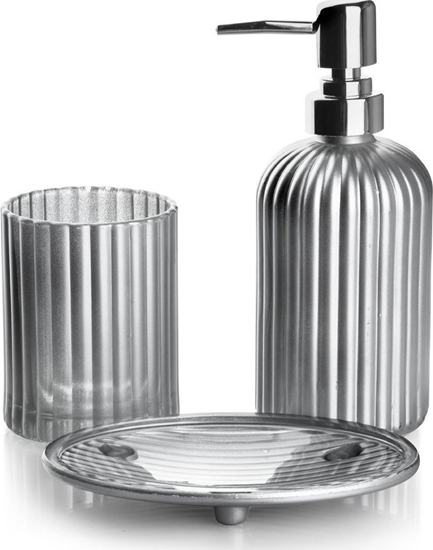 Picture of Bathlab ARI SILVER Komplet azienkowy 400ml matowy srebrny