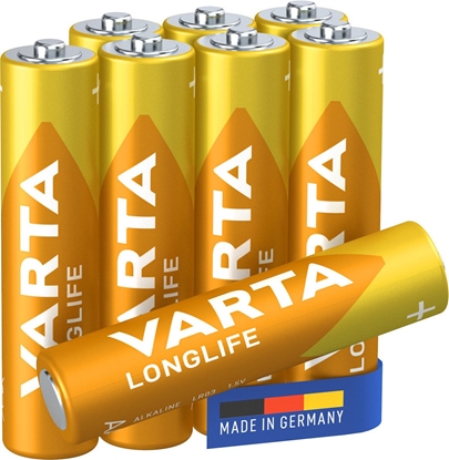 Attēls no Varta Batterie AAA (LR03) 1.5V *Varta* Longlife - 8-Pack