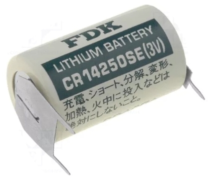 Изображение Battery: lithium; 3V; 1/2AA,1/2R6,CR14250; 850mAh; 10mm
