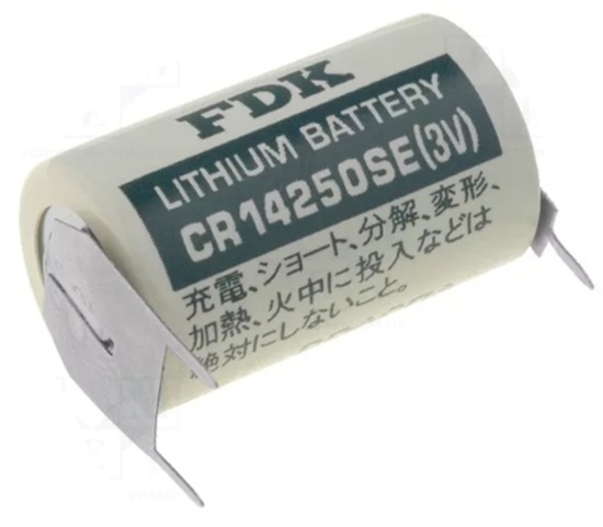 Изображение Battery: lithium; 3V; 1/2AA,1/2R6,CR14250; 850mAh; 10mm
