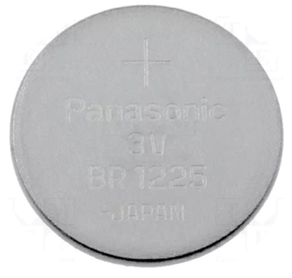 Изображение Battery: lithium; 3V; BR1225,coin; ¨12x2.5mm; 48mAh
