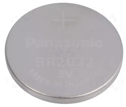 Изображение Battery: lithium; 3V; BR2032,coin; ¨20x3.2mm; 200mAh