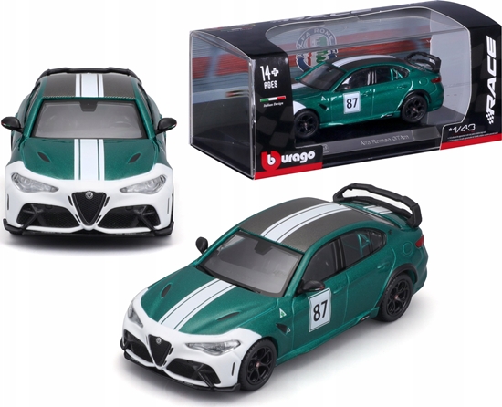 Изображение Bburago Alfa Romeo GTAM 87 green 1:43 BBURAGO