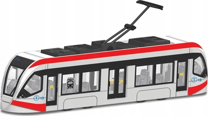 Attēls no Bburago BBU 19cm Tramwaj red/yellow BW PB 32105