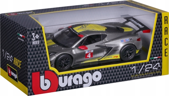 Picture of Bburago BBURAGO 1:24 automodelis 2020 Chevrolet Corvette C8R, 18-28024