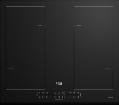 Attēls no Beko HII64206F2MT hob Black Built-in 58 cm Zone induction hob 4 zone(s)