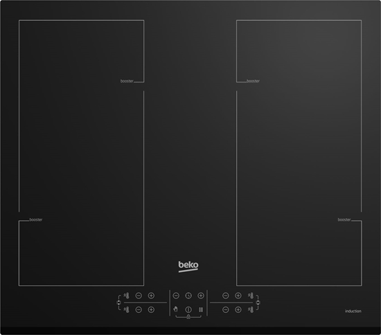 Picture of Beko HII64206F2MT hob Black Built-in 58 cm Zone induction hob 4 zone(s)