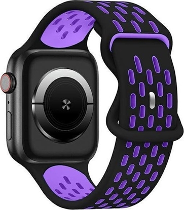 Attēls no Beline Beline pasek Apple Watch New Sport Silicone 38/40/41mm czarno-fioletowy black/purple box