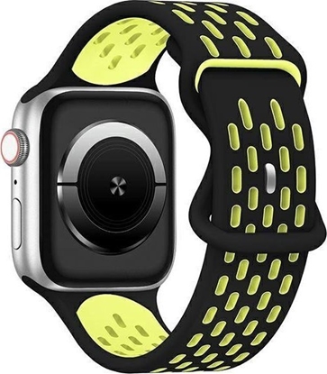 Attēls no Beline Beline pasek Apple Watch New Sport Silicone 42/44/45/49mm czarno-óty black/yellow box