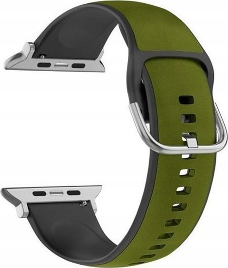 Picture of Beline Beline pasek Apple Watch Silico Leather 38/40/41mm zielono-czarny /green-black box