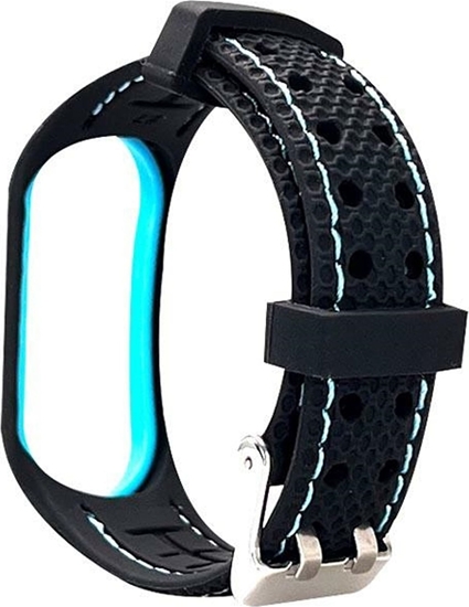 Picture of Beline Beline pasek Mi Band 3/4 Sport czarno-niebieski black/blue