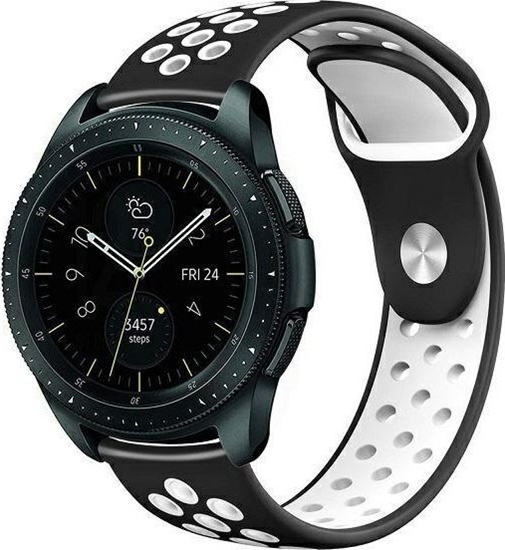 Изображение Beline Beline pasek Watch 22mm Sport Silicone czarno-biay black/white box
