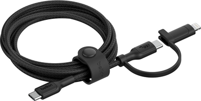 Изображение Belkin BOOST CHARGE 2-in-1 Cable USB-C/Lig.1,5m sw.CAC003hq1.5MBK