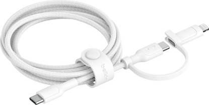 Изображение Belkin BOOST CHARGE 2-in-1 Cable USB-C/Lig.1,5m ws.CAC003hq1.5MWH
