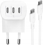 Attēls no Belkin BOOST Charge USB-C 67W 3xUSB-C + Cable WCC002vf2MWH-B6