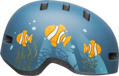Picture of Bell Kask dziecicy Lil Ripper clown fish matte gray blue r. S (4855 cm) (BEL-7104366)