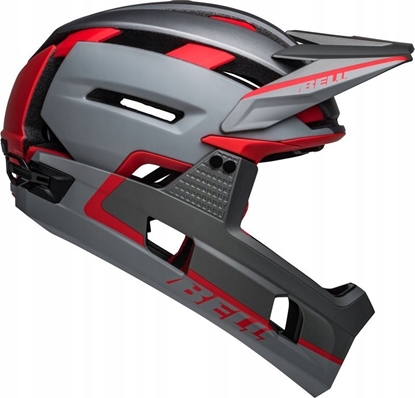 Attēls no Bell Kask full face BELL SUPER AIR R MIPS SPHERICAL matte gray red roz. L (59-63 cm) (NEW)