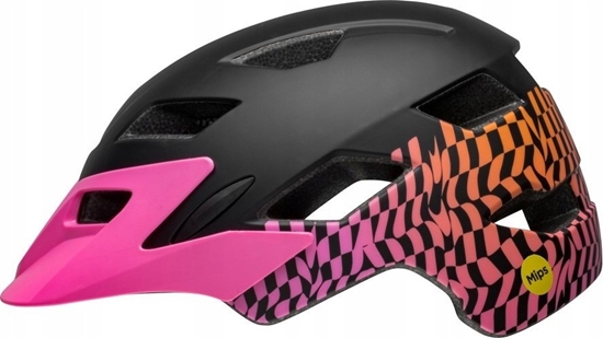 Изображение Bell Kask juniorski BELL SIDETRACK INTEGRATED MIPS wavy checks matte pink roz. Uniwersalny (5057 cm) (NEW 2024)