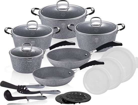 Picture of Berlinger Haus GARNKI GRANITOWE 18 ELE BERLINGER HAUS GRAY STONE TOUCH BH-6196