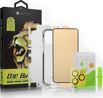 Picture of Bestsuit Bestsuit 6w1 zestaw do iPhone 11 Pro Max etui / szko hartowane flexi / folia na ty / szko na aparat / ciereczki / aplikator (D30 Buffer)