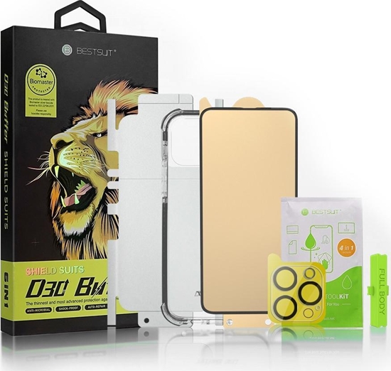 Изображение Bestsuit Bestsuit 6w1 zestaw do iPhone 11 Pro Max etui / szko hartowane flexi / folia na ty / szko na aparat / ciereczki / aplikator (D30 Buffer)