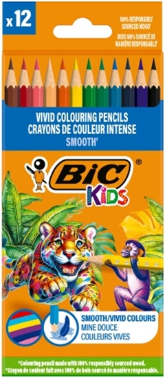 Picture of BIC Colored pencils Kids Smooth 12 colours set