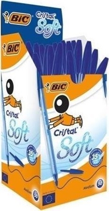 Picture of Bic Dugopis Cristal Soft niebieski (50szt) BIC