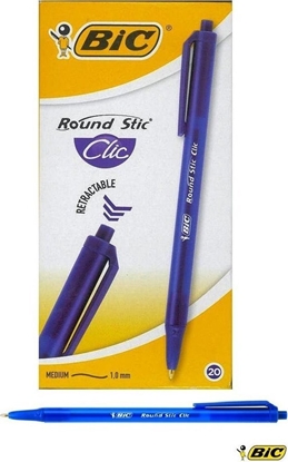 Picture of Bic Dugopis Round Stic Clic niebieski (20szt) BIC