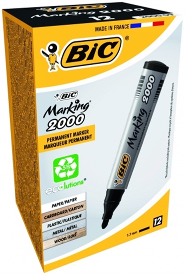 Изображение BIC permanent MARKER ECO 2000 2-5 mm, black, Box 12 pcs. 000095