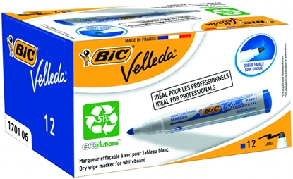 Attēls no BIC whiteboard marker VELL 1701, 1-5 mm, blue, Box 12 pcs. 525826