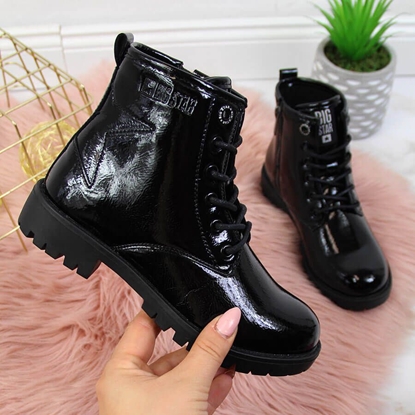 Изображение Big Star Botki dziewczce nieocieplane glany czarne Big Star II374045 33