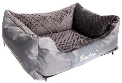 Attēls no Bimbay Pokrowiec do kanapy Minky r.3 - 100x80cm szary-grafit