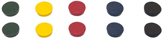 Picture of Bi-Office Magnesy okrge 20MM 10SZT. MIX kolorów (GIM141709)