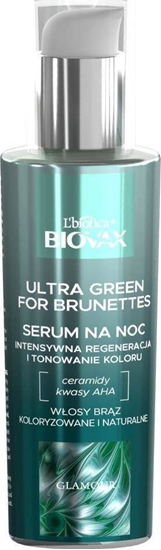 Picture of BIOVAX Glamour Ultra Green For Brunettes Serum na noc 100ml