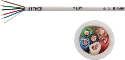Attēls no BITNER PRZEWÓD ALARMOWY DOMOFONOWY YTDY 6X0,5 - 100M
