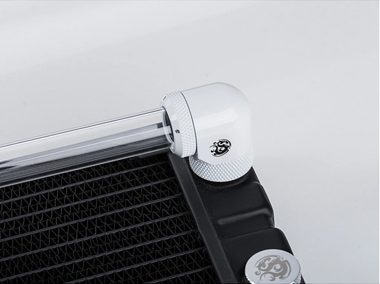 Изображение BitsPower Bitspower Adapter 90 Grad G1/4 Zoll AG auf 14mm AD Hardtube - dr