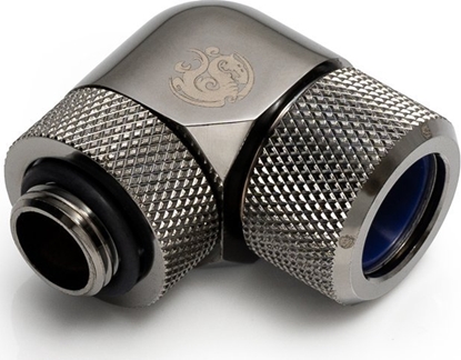 Изображение BitsPower Bitspower Advanced Multi-Link Adapter Anschluss 90 Grad G1/4 Zoll AG auf 14mm AD Hardtube - drehbar, schwarz