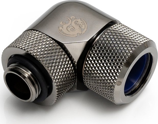 Изображение BitsPower Bitspower Advanced Multi-Link Adapter Anschluss 90 Grad G1/4 Zoll AG auf 14mm AD Hardtube - drehbar, schwarz