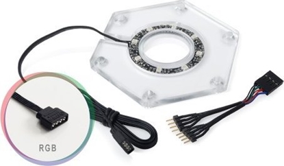 Изображение BitsPower Bitspower Water Tank Hexagon RGB Add-On