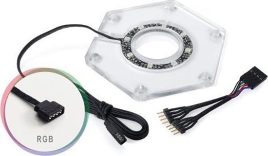Изображение BitsPower Bitspower Water Tank Hexagon RGB Add-On